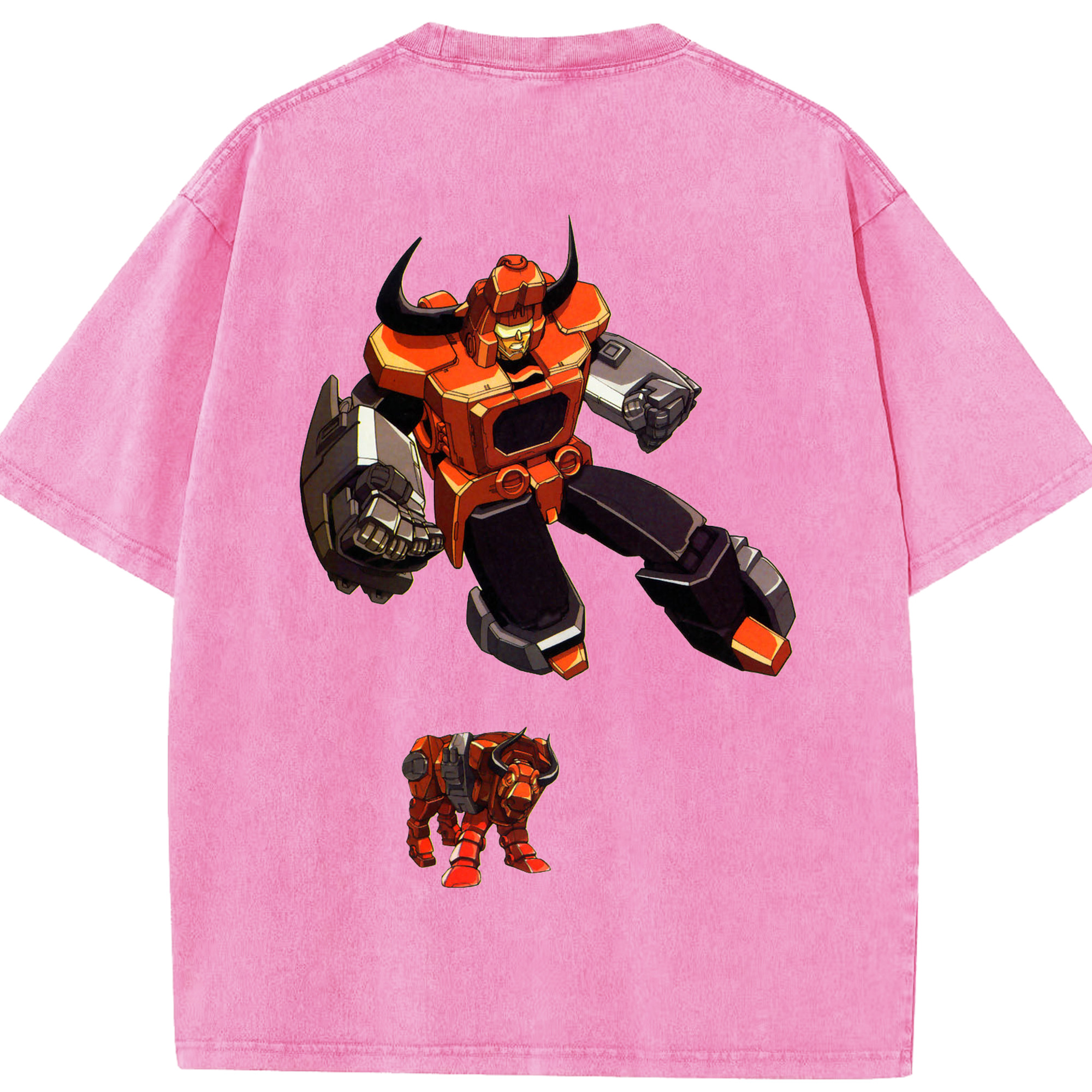 （画像用）  綿100% ヴィンテージ風 半袖Tシャツ（背面プリント）
